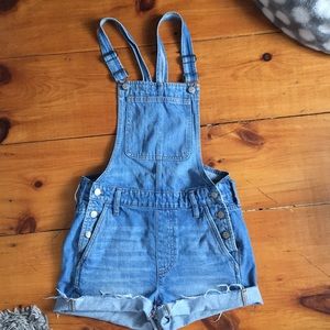 Madewell short overalls